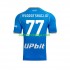 Camisola Napoli Khvicha Kvaratskhelia 77 Homem Equipamento Primeiro 2023-2024 Manga Curta